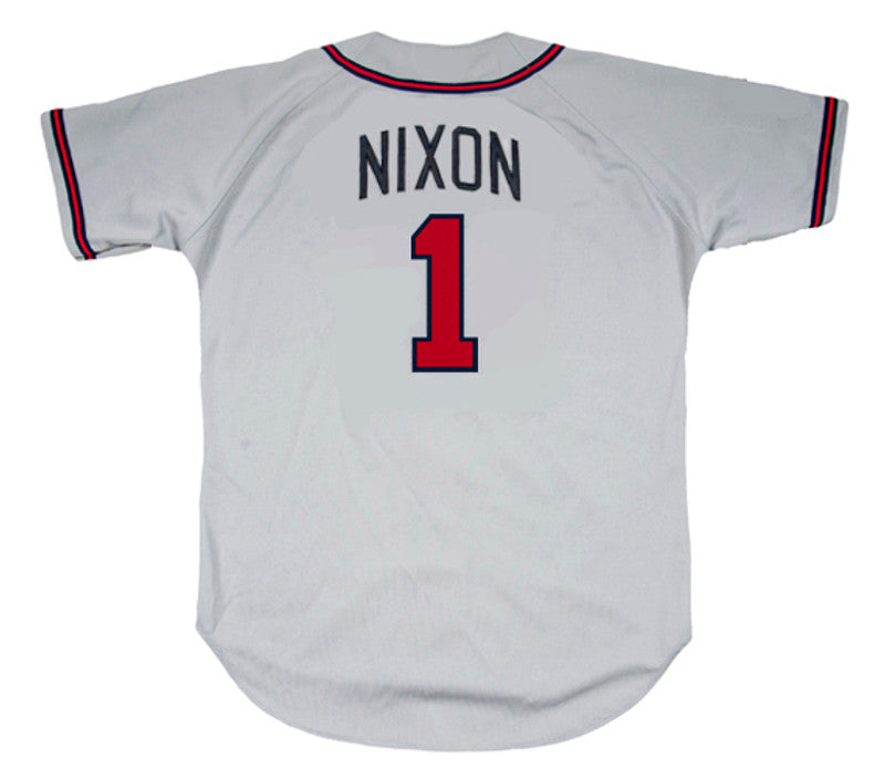 Atlanta Braves Otis Nixon MLB jersey front view
