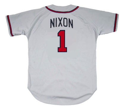 Atlanta Braves Otis Nixon MLB jersey front view