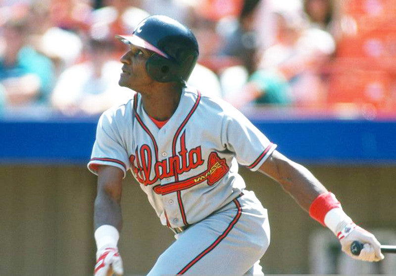 Atlanta Braves Otis Nixon MLB jersey front view