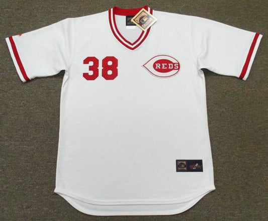 Cincinnati Reds Gary Nolan Cooperstown MLB jersey front view