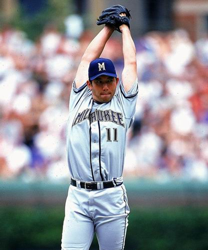 Milwaukee Brewers 1990s Name Number MLB jersey front view
