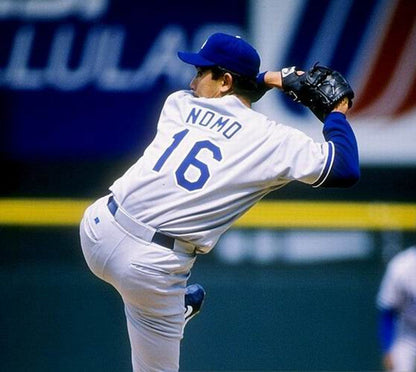 Los Angeles Dodgers Hideo Nomo MLB jersey front view
