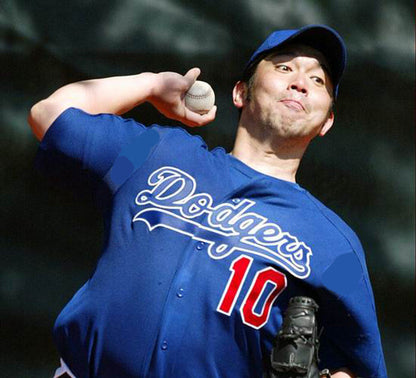 Los Angeles Dodgers Hideo Nomo MLB jersey front view