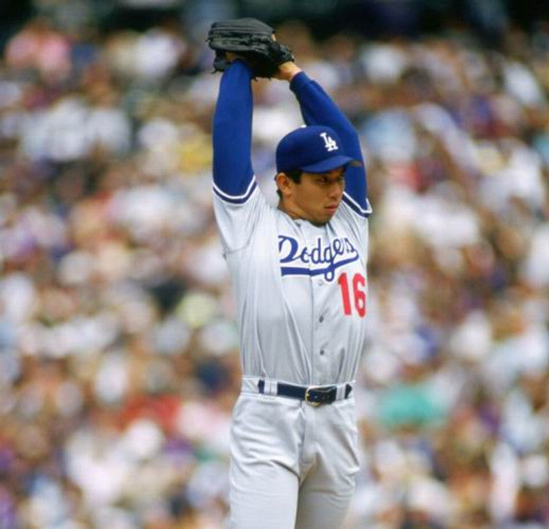 Los Angeles Dodgers Hideo Nomo MLB jersey front view