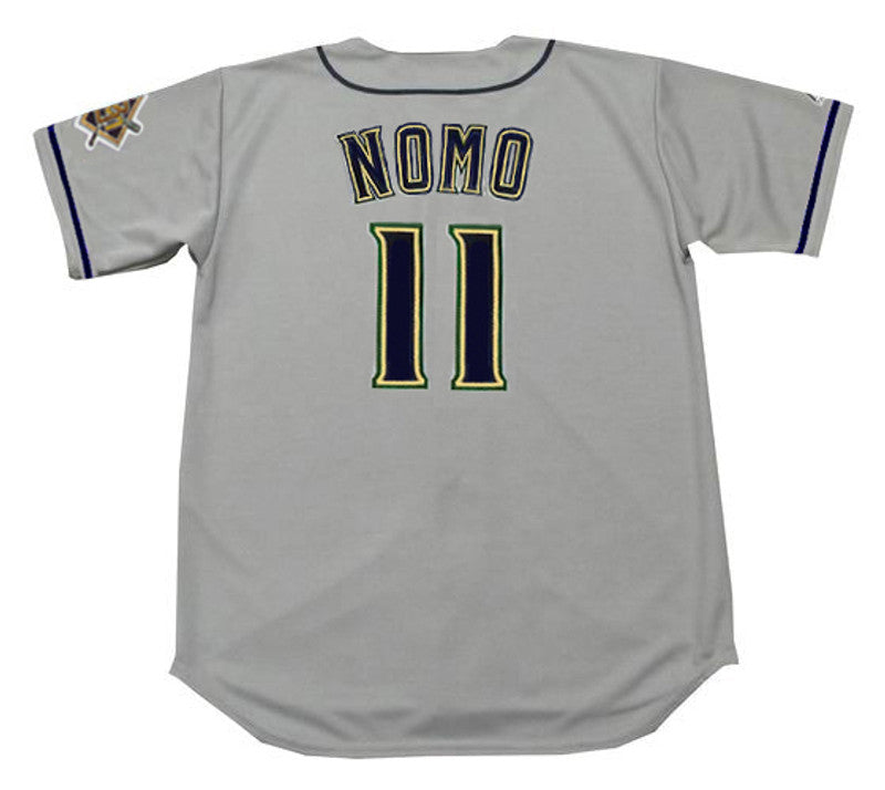 Milwaukee Brewers Hideo Nomo MLB jersey front view