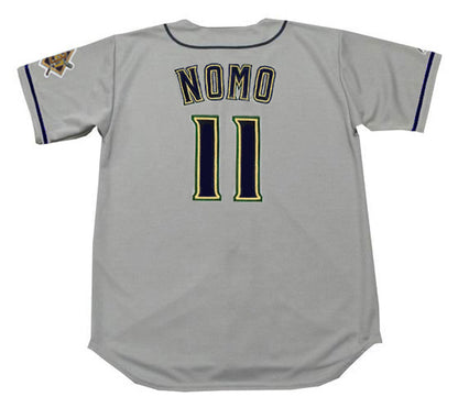 Milwaukee Brewers Hideo Nomo MLB jersey front view