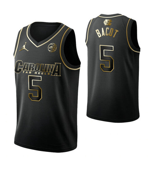 Armando Bacot North Carolina Tar Heels Black Golden Edition College Basketball Jersey stitched basketball jersey for game