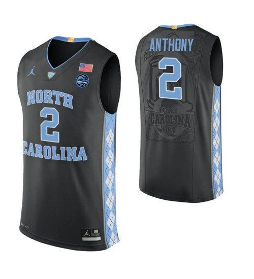 North Carolina Tar Heels 2 Cole Anthony Black College Basketball Jersey 3653 | Stitched Jersey RTJS 8095