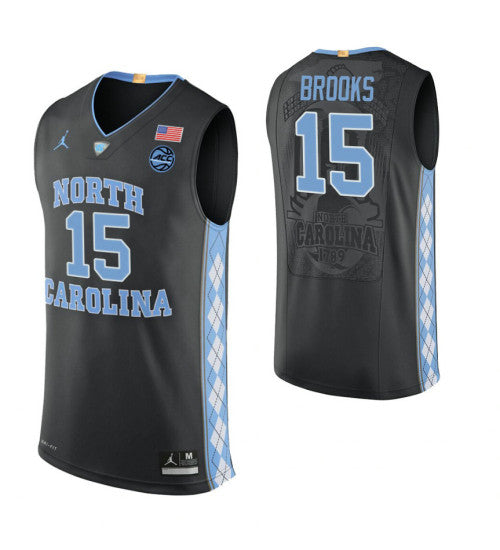 North Carolina Tar Heels 15 Garrison Brooks Black College Basketball Jersey 3635 | Stitched Jersey RTJS 8113