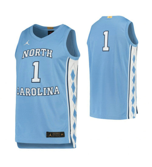 North Carolina Tar Heels 1 Limited College Basketball Jersey Carolina Blue | Stitched Jersey RTJS 8150