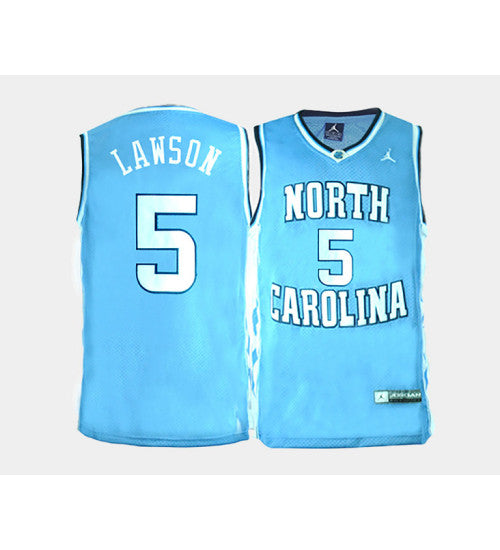 North Carolina Tar Heels #5 Ty Lawson Light Blue Home College Basketball Jersey stitched college jersey