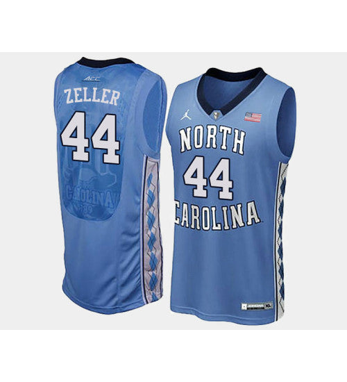 North Carolina Tar Heels 44 Tyler Zeller Light Blue Home College Basketball Jersey | Stitched Jersey RTJS 8003