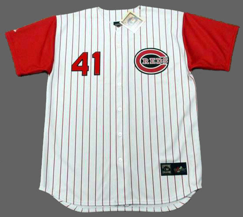 Cincinnati Reds Joe Nuxhall 1960s MLB jersey front view