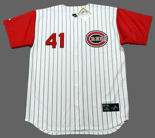 Cincinnati Reds Joe Nuxhall 1960s MLB jersey front view