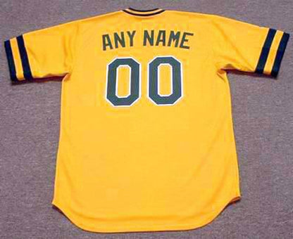Oakland Athletics 1980s Cooperstown Name Number MLB jersey front view