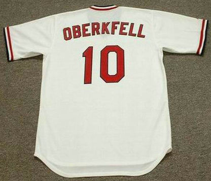 Ken Oberkfell St Louis Cardinals 1982 Cooperstown Home Baseball Stitched Jersey jersey front view