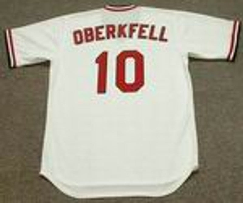 Ken Oberkfell St Louis Cardinals 1982 Cooperstown Home Baseball Stitched Jersey jersey front view