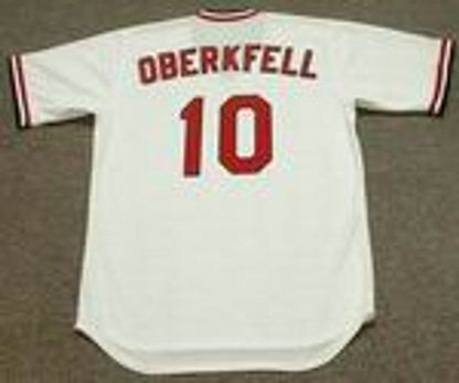 Ken Oberkfell St Louis Cardinals 1982 Cooperstown Home Baseball Stitched Jersey jersey front view