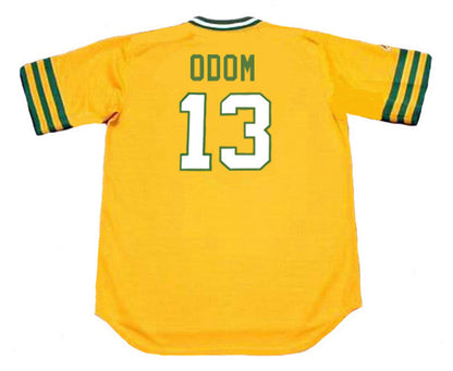 Oakland Athletics John Moon Odom Cooperstown MLB jersey front view