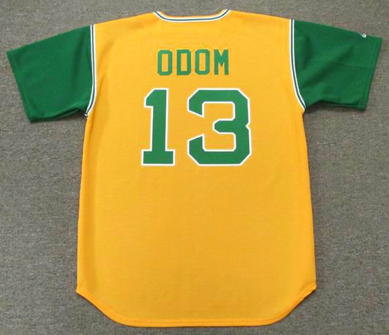 Oakland Athletics John Moon Odom Cooperstown MLB jersey front view