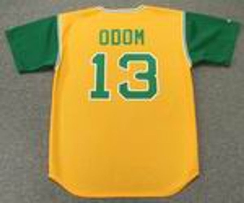Oakland Athletics John Moon Odom Cooperstown MLB jersey front view