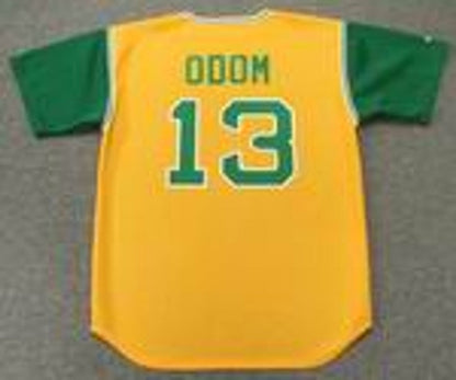Oakland Athletics John Moon Odom Cooperstown MLB jersey front view