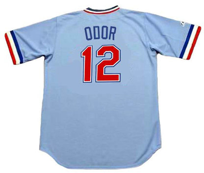 Texas Rangers Rougned Odor 1980s Cooperstown MLB jersey front view