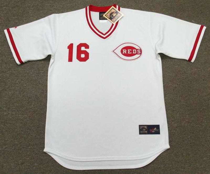 Cincinnati Reds Ron Oester Cooperstown MLB jersey front view