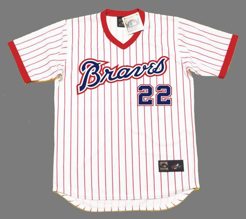 Atlanta Braves Rowland Office Cooperstown MLB jersey front view