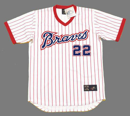 Atlanta Braves Rowland Office Cooperstown MLB jersey front view