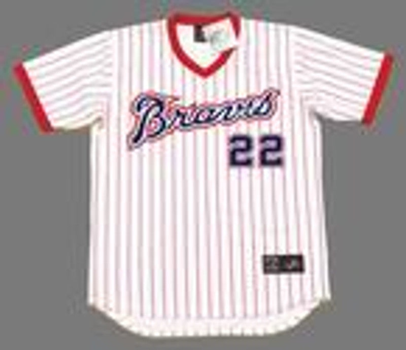 Atlanta Braves Rowland Office Cooperstown MLB jersey front view