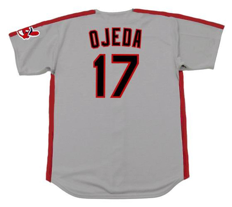 Cleveland Indians Bob Ojeda MLB jersey front view