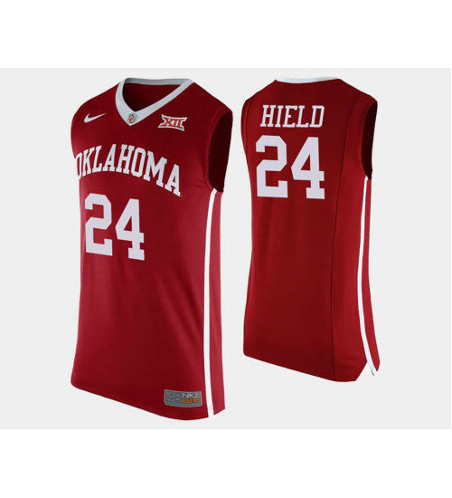 Oklahoma Sooners 24 Buddy Hield Crimson Road College Basketball Jersey | Stitched Jersey RTJS 7637