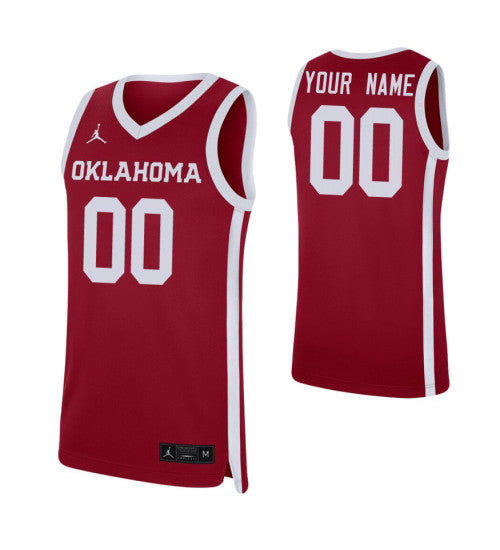 Oklahoma Sooners Custom Jersey Crimson | Stitched Jersey RTJS 7600