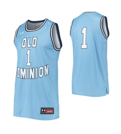 Old Dominion Monarchs 1 College Basketball Jersey Blue | Stitched Jersey RTJS 7579