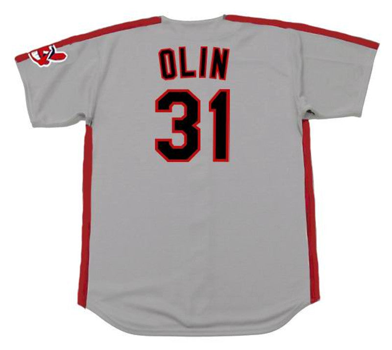 Cleveland Indians Steve Olin MLB jersey front view