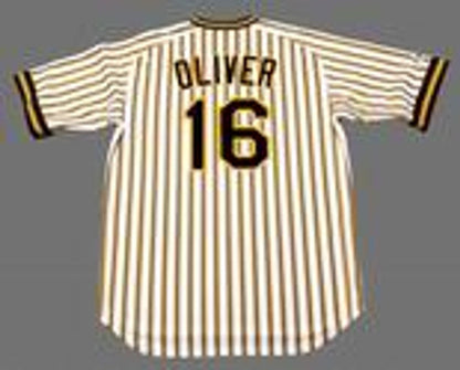 Pittsburgh Pirates Al Oliver Cooperstown MLB jersey front view