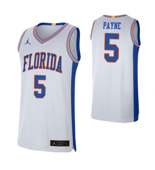 Florida Gators 5 Omar Payne White College Basketball Jersey stitched retro jersey