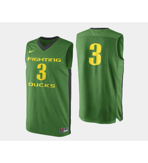 Oregon Ducks 3 Joe Young Green Road College Basketball Jersey | Stitched Jersey RTJS 7491