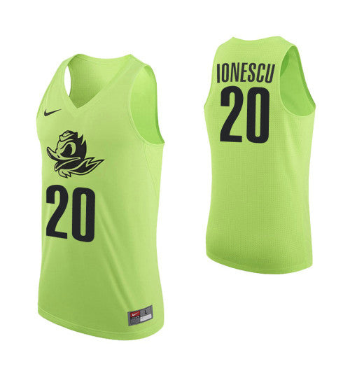 Sabrina Ionescu Oregon Ducks Apple Green stitched throwback college basketball jersey
