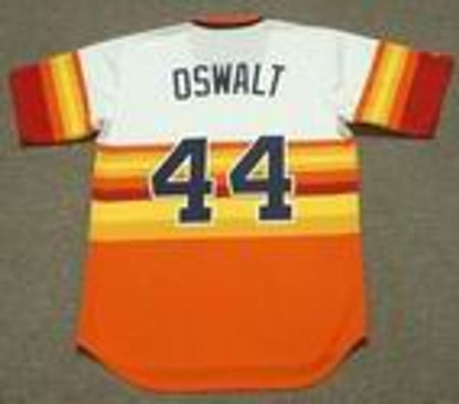 Houston Astros Roy Oswalt 1980s Cooperstown MLB jersey front view