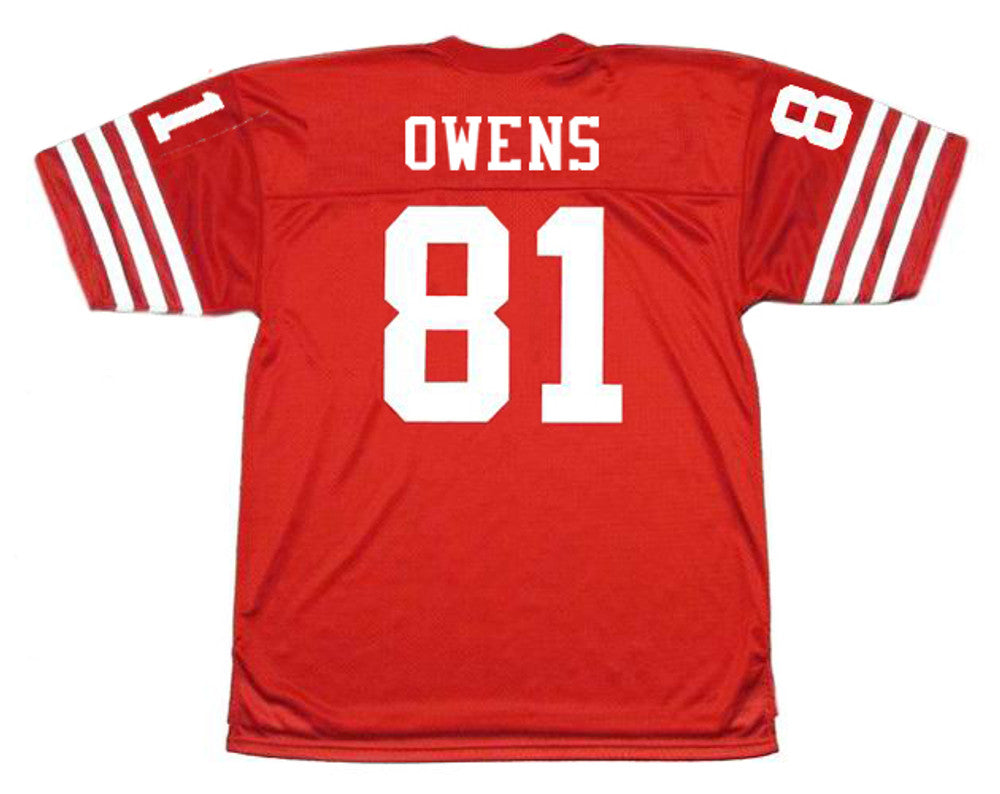 San Francisco 49ers Terrell Owens NFL jersey front view