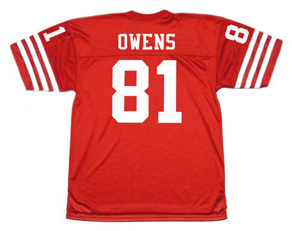 San Francisco 49ers Terrell Owens NFL jersey front view