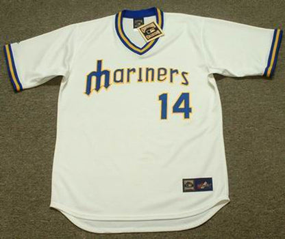 Seattle Mariners Tom Paciorek Cooperstown MLB jersey front view