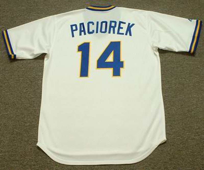 Seattle Mariners Tom Paciorek Cooperstown MLB jersey front view