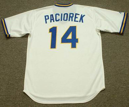 Seattle Mariners Tom Paciorek Cooperstown MLB jersey front view