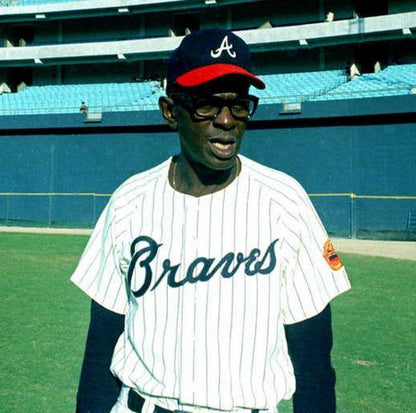 Atlanta Braves Satchel Paige Cooperstown MLB jersey front view