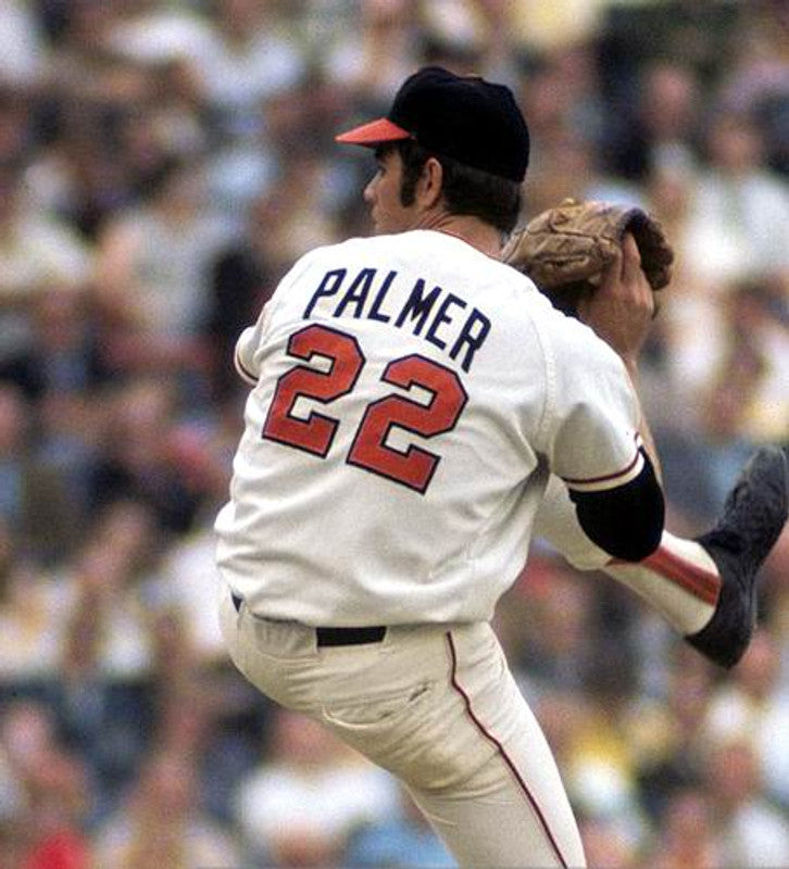 Baltimore Orioles Jim Palmer Cooperstown MLB jersey front view