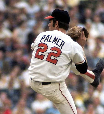 Baltimore Orioles Jim Palmer Cooperstown MLB jersey front view
