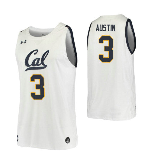 California Golden Bears 3 Paris Austin White College Basketball Jersey | Stitched Jersey RTJS 5180